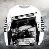 Music Lover – Drums Black White Sweatshirt