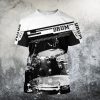 Music Lover – Drums Black White T-Shirt