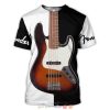 Music Lover – Wooden Guitar T-Shirt