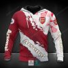 Arsenal FC Dark Red Pullover Hoodie