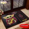 Arizona Cardinals Custom Name Baby Yoda Rubber Doormat