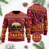 Arizona Cardinals Skull Red Ugly Christmas Sweater