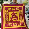 Arizona State Sun Devils Maroon Gold Fleece Blanket