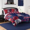 Arizona Wildcats Blue Red Hexagon Bedding Set