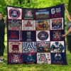 Arizona Wildcats Blue White Mascot Quilt Blanket