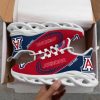 Arizona Wildcats Custom Name Red Blue Rugby Max Soul Shoes