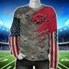 Arkansas Razorbacks American Flag Sweatshirt