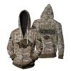 Arkansas Razorbacks Camo Zip Up Hoodie