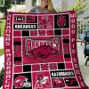 Arkansas Razorbacks Colorful Fleece Blanket