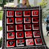 Atlanta Falcons Black Red Quilt Blanket