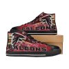 Atlanta Falcons Red Black High Top Shoes
