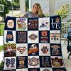 Auburn Tigers Navy Blue White Quilt Blanket