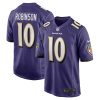 Baltimore Ravens Demarcus Robinson Nike Purple NFL Game Jersey