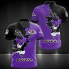 Baltimore Ravens Purple Black Polo Shirt