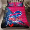 Buffalo Bills Custom Name Royal Blue Red Bedding Set