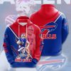Buffalo Bills Josh Allen Blue Red Pullover Hoodie