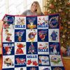 Buffalo Bills Merry Christmas Quilt Blanket