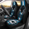 Carolina Panthers Black Blue Helmet Car Seat Covers