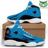 Carolina Panthers Blue Black Air Jordan 13 Shoes
