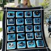 Carolina Panthers Blue Black Quilt Blanket