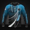 Carolina Panthers Blue Black Zip Up Hoodie V2