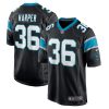 Carolina Panthers Madre Harper Nike Black NFL Game Jersey