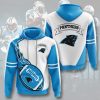 Carolina Panthers Panther Blue Fire Pullover Hoodie