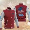 Carolina Panthers Red Iron Maiden Baseball Jacket
