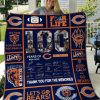 Chicago Bears 100 Years Edition Quilt Blanket