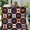 Cincinnati Bengals Brown White Quilt Blanket