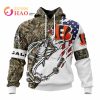 Cincinnati Bengals Custom Name Number Fish Pullover Hoodie