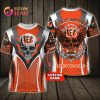 Cincinnati Bengals Custom Name Skull T-Shirt