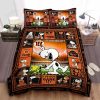 Cincinnati Bengals Custom Name Snoopy Orange Black Bedding Set