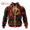 Cincinnati Bengals Dragon Orange Black Zip Up Hoodie