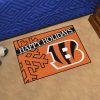 Cincinnati Bengals Happy Holiday Rubber Doormat