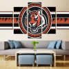 Cincinnati Bengals Logo 5 Panel Canvas