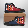 Cincinnati Bengals Navy Blue Red High Top Shoes