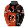 Cincinnati Bengals Orange Black Pullover Hoodie