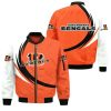 Cincinnati Bengals Orange White Bomber Jacket