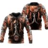 Cincinnati Bengals Skull Smoke Zip Up Hoodie