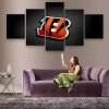 Cincinnati Bengals Wall Art 5 Panel Canvas