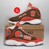 Cleveland Browns Custom Name Air Jordan 13 Shoes V3