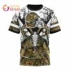 Cleveland Browns Custom Name Number Deer Skull T-Shirt