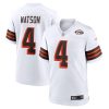 Cleveland Browns Deshaun Watson Nike White Alternate NFL Game Jersey