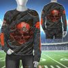Cleveland Browns Orange Skull Sweatshirt