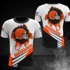 Cleveland Browns White Orange T-Shirt