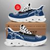 Dallas Cowboys Custom Name Blue Black Rugby Max Soul Shoes