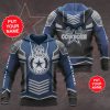 Dallas Cowboys Custom Name Logo Burning Pullover Hoodie