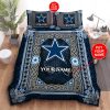 Dallas Cowboys Custom Name Magic Carpet Bedding Set