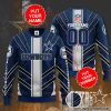 Dallas Cowboys Custom Name Number Grey Scratch Sweater
